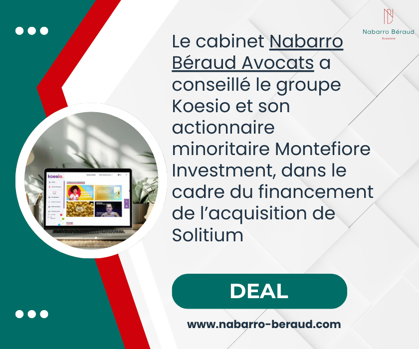 KOESIO Montefiore - NBA Nabarro Béraud Avocats
