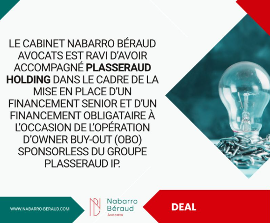Nabarro Beraud Avocats et Plasseraud Holding Nabarro Béraud Avocats